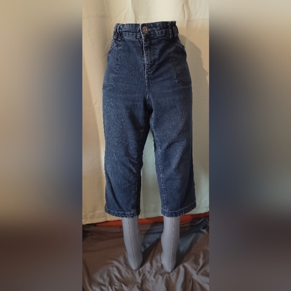 Style & Co. Blue Cropped Ankle Jeans